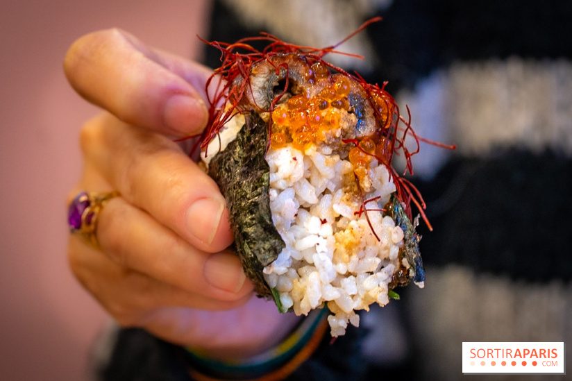 Ukiyo Ramen à Paris - IKURA ONIGIRI X2 / ANGUILLE BRÛLÉE