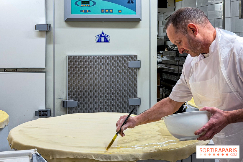 La Galette des Rois 2026 de l'Élysée, fabriquée par la Boulangerie Le Moulin de la Croix Nivert - IMG 7327