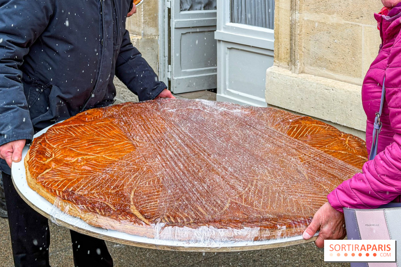 La Galette des Rois 2026 de l'Élysée, fabriquée par la Boulangerie Le Moulin de la Croix Nivert - IMG 7461