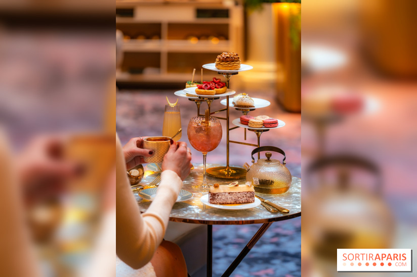 Le tea time Emily in Paris de l'Hôtel du Louvre - A7C04041
