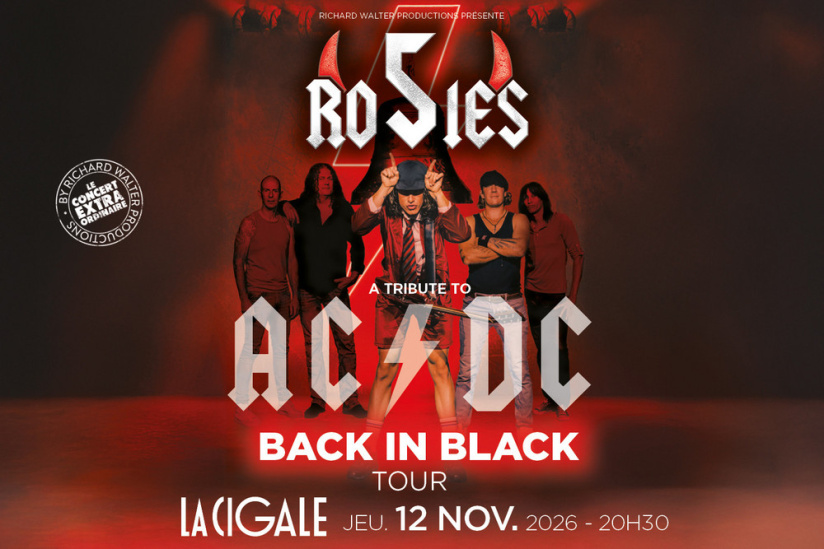 THE 5 ROSIES – TRIBUTE TO AC/DC - NOUVELLE TOURNÉE : BACK IN BLACK TOUR