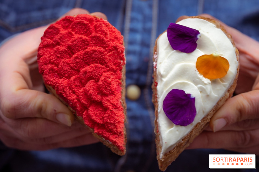 Saint-Valentin 2026 : les cœurs pâtissiers de Maison Aleph - photos - demi coeur