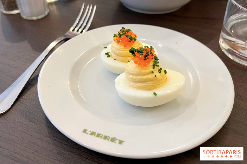 L'Arrêt by The Grey - Deviled eggs oeufs mimosa