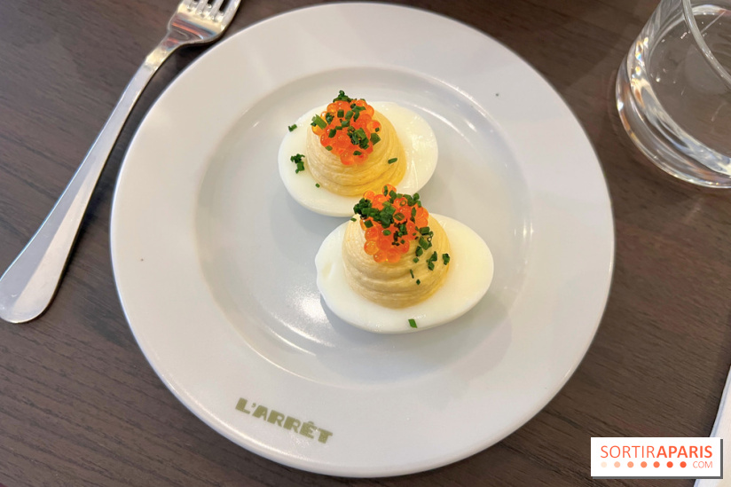 L'Arrêt by The Grey - Deviled eggs oeufs mimosa