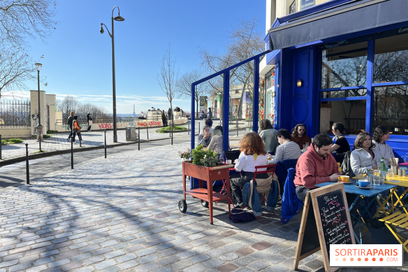 Moncœur Belleville - Terrasse vue Paris