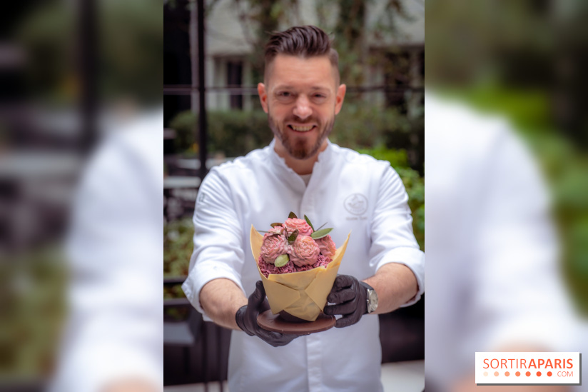 L'Oeuf de Pâques floral du Mandarin Lutetia Paris 2026 par Nicolas Guercio - photos