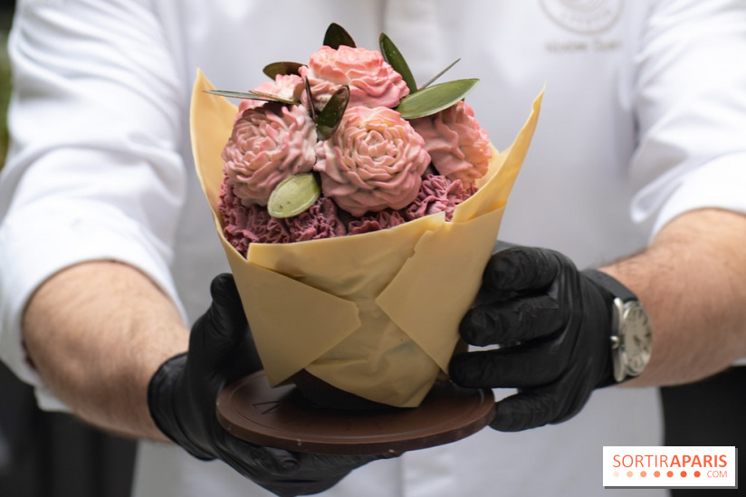 L'Oeuf de Pâques floral du Mandarin Lutetia Paris 2026 par Nicolas Guercio - photos