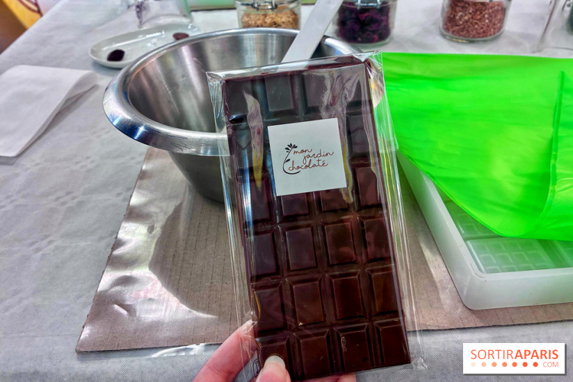 Atelier fabrication de tablettes Mon Jardin Chocolaté