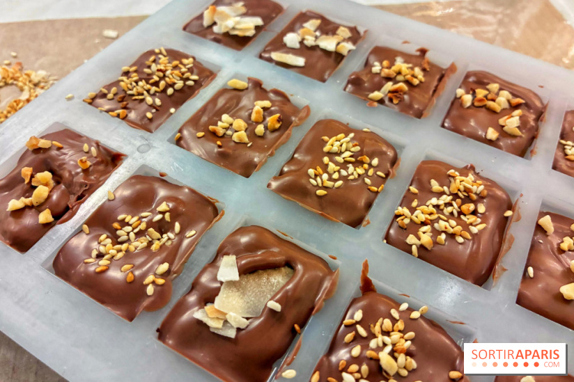 Atelier fabrication de tablettes Mon Jardin Chocolaté