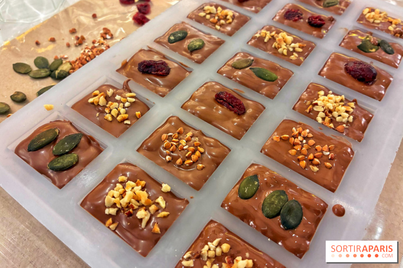 Atelier fabrication de tablettes Mon Jardin Chocolaté