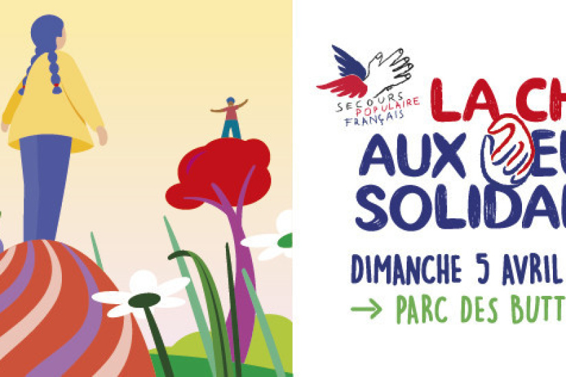 Secours populaire - Chasse aux oeufs solidaires 2026 - bannière facebook