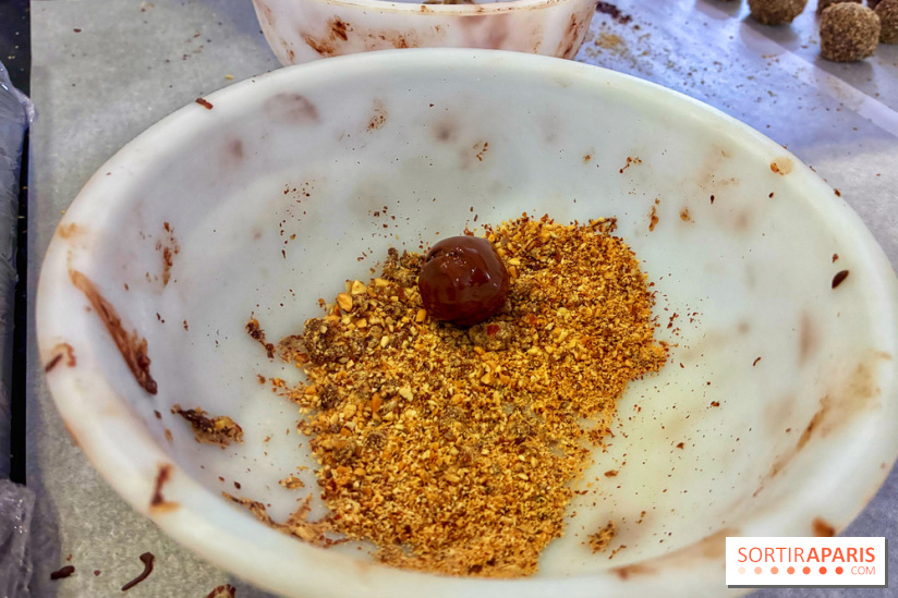 Atelier rocher praliné Edwart Chocolatier
