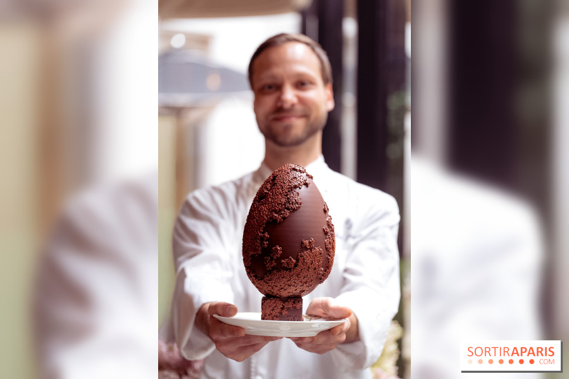 L'Oeuf de Pâques floral du George V Paris 2026 par Michael Bartocetti - les photos  - chef