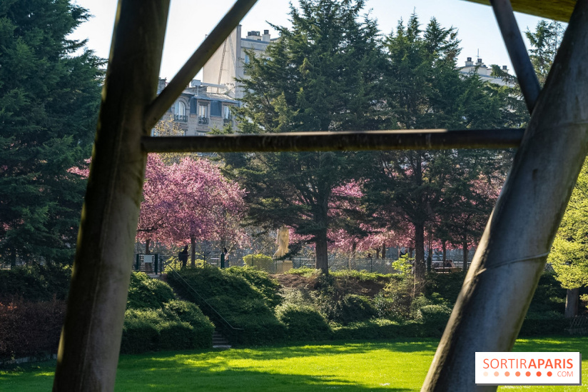 Les pommiers et cerisiers en fleurs du Jardin de Reuilly, Parc de Reuilly à Paris 12e - photos