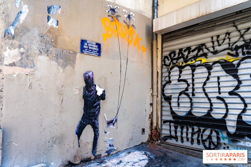 Le parcours street-art de Brusk à Paris à l'occasion d'Urban Art Fair
