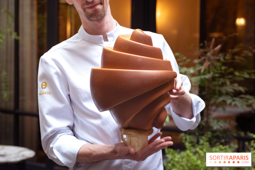 L'oeuf de Pâques du Burgundy 2026 par Léandre Vivier : le café-croissant - photos  - A7C08428