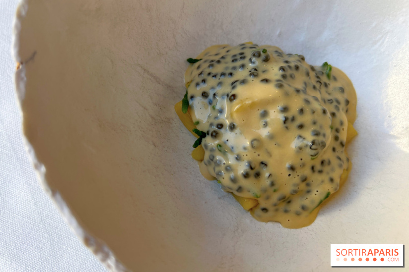 Alliance - Gnocchis de pommes de terre, salicorne, sauce réduite au vin blanc, caviar Osciètre 