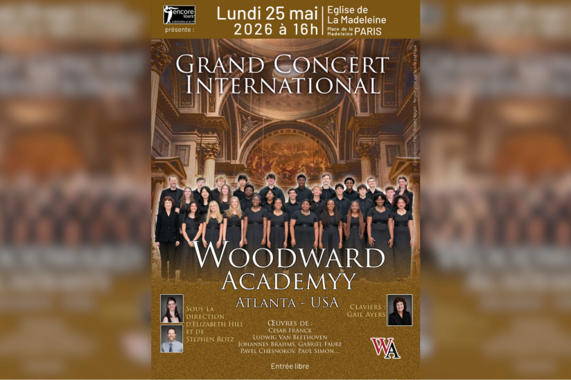 Les jeunes voix américaines de Woodward Academy en concert à Paris