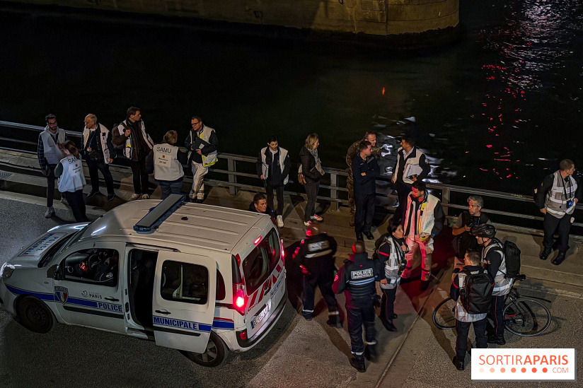 Simulation géante des pompiers de Paris sur les quais parisiens