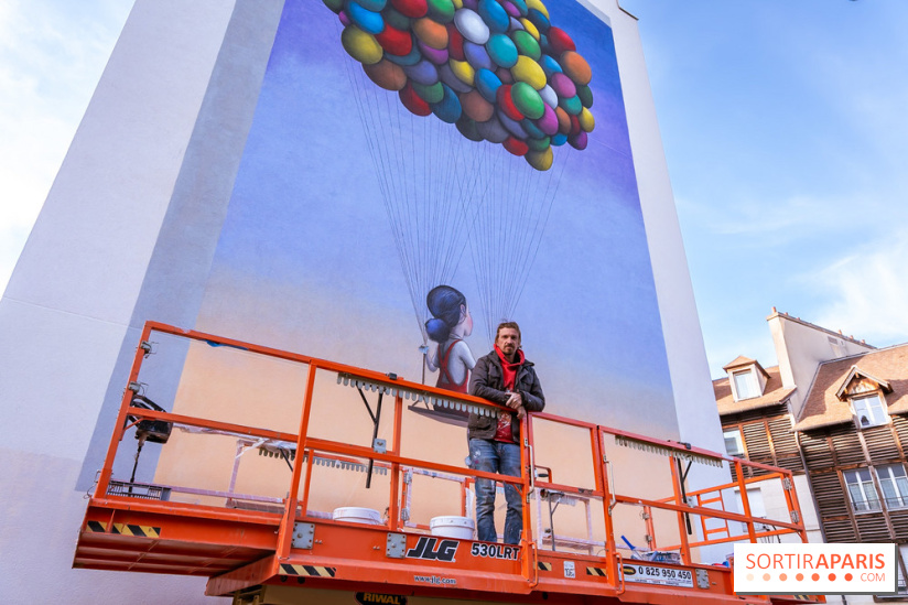 Seth et sa nouvelle fresque street-art XXL  Paris 13e - photos - A7200160