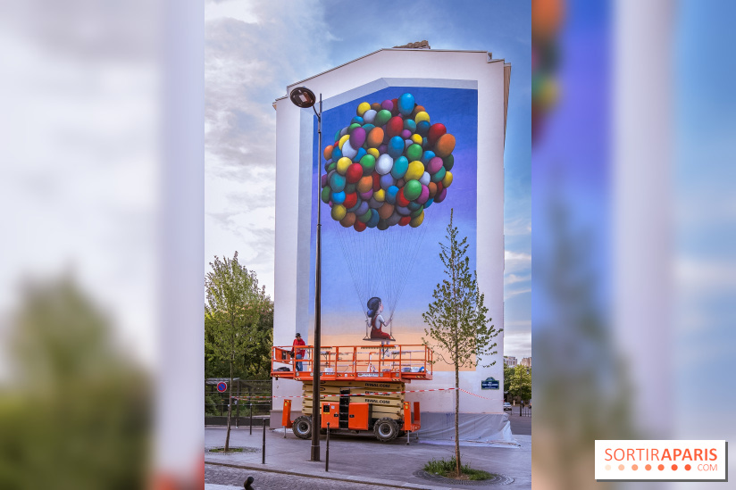 Seth et sa nouvelle fresque street-art XXL  Paris 13e - photos - A7200149