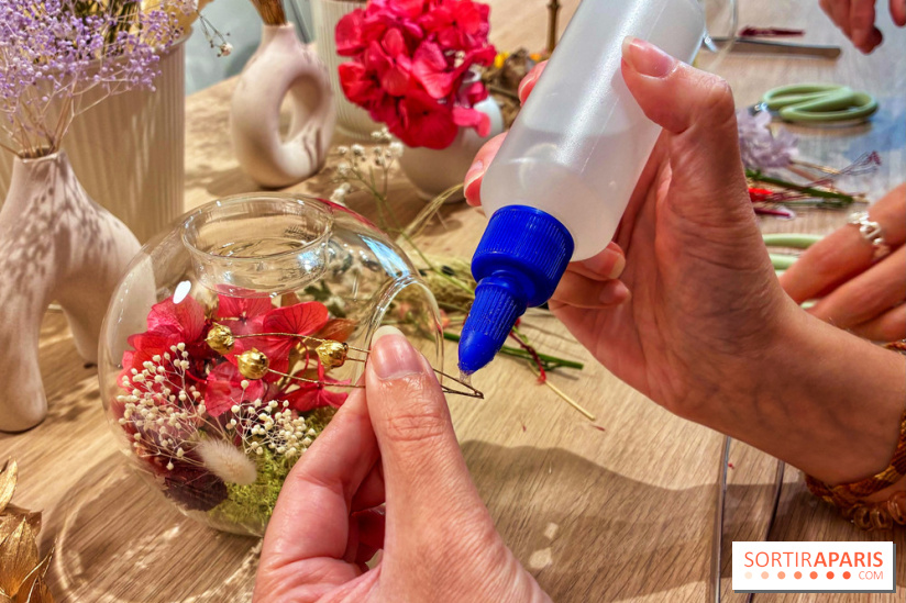 Atelier bougeoir fleurs séchées