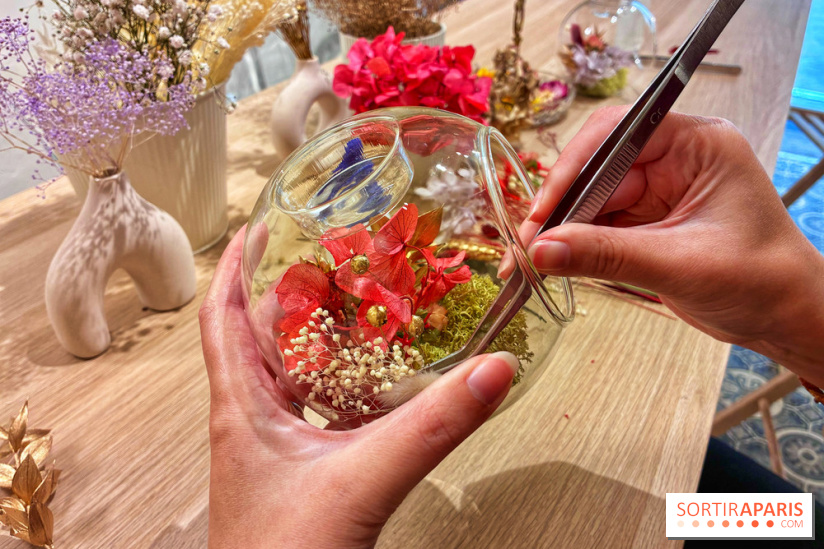 Atelier bougeoir fleurs séchées