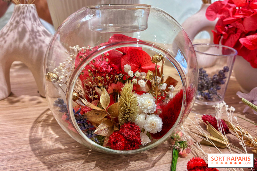 Atelier bougeoir fleurs séchées