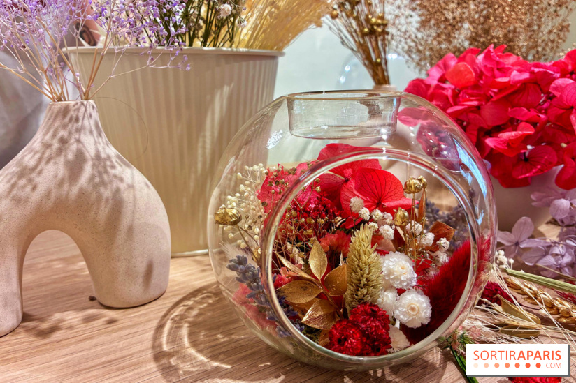 Atelier bougeoir fleurs séchées