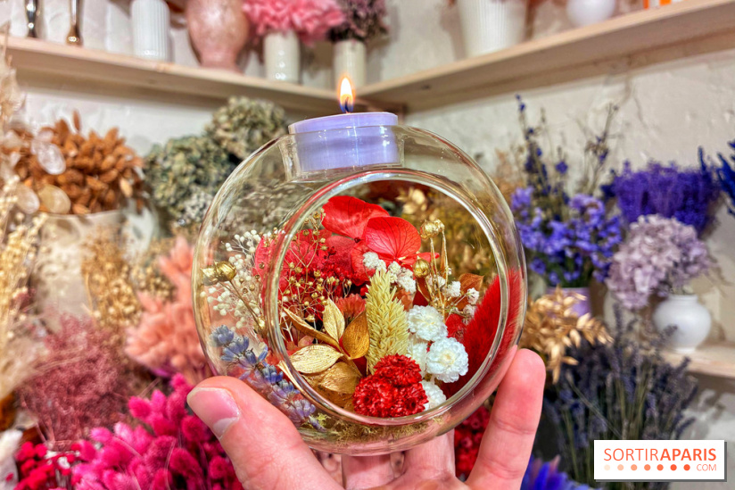 Atelier bougeoir fleurs séchées