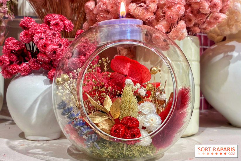 Atelier bougeoir fleurs séchées