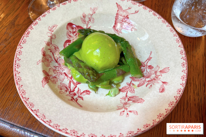L'Auberge des Crus - Oeuf mollet, asperges vertes