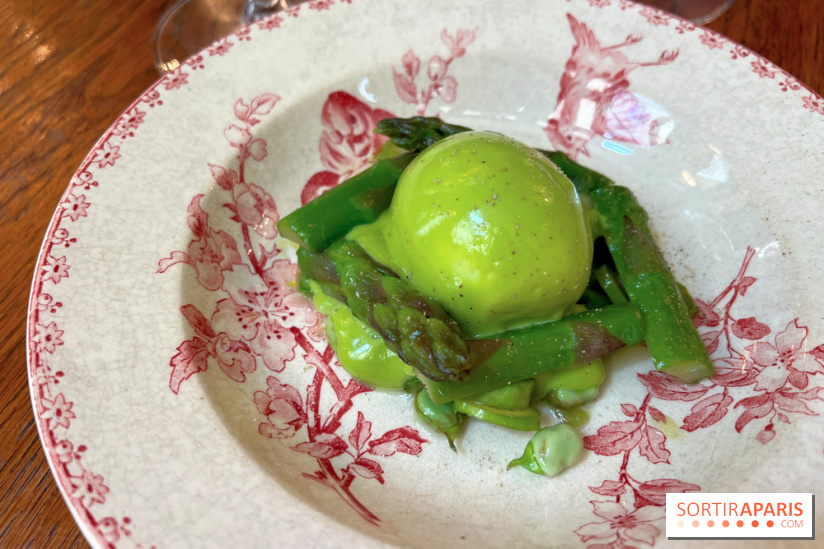 L'Auberge des Crus - Oeuf mollet, asperges vertes