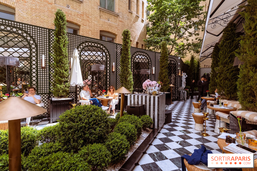 La terrasse jardin du Sax Hotel avec piscine - les photos