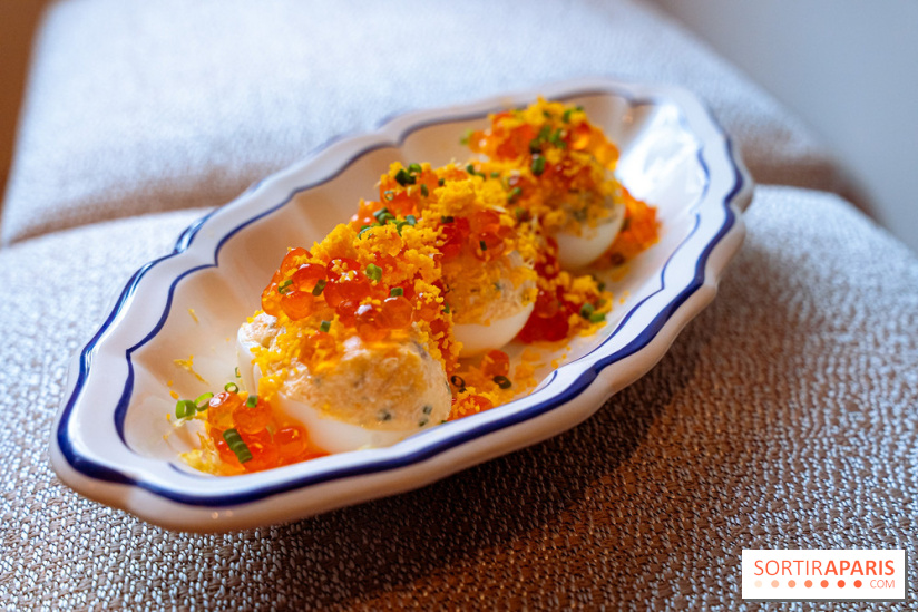 Maison Roland restaurant au Shanghai-La Paris, oeufs mimosa