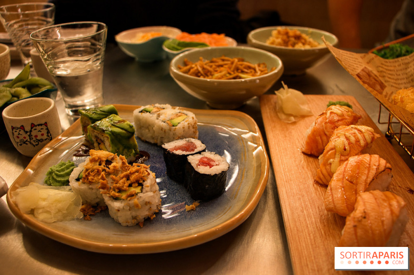 Sushi Mina : makis, sushis et plats japonais servis à table