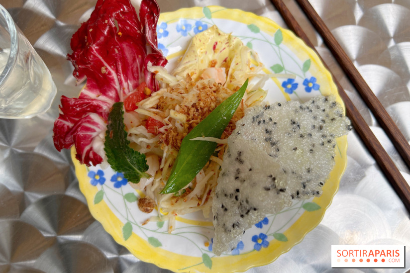 Restaurant BEP - Salade chou, crevettes, pomelo