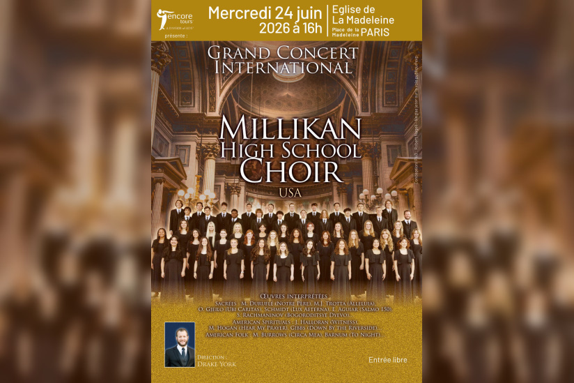 Le Millikan High School Choir en concert sacré exceptionnel à la Madeleine