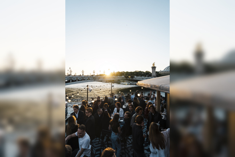 Le Flow au Pont Alexandre III : rooftop, street food et club sur la Seine - Clubs Flow 20230710 002