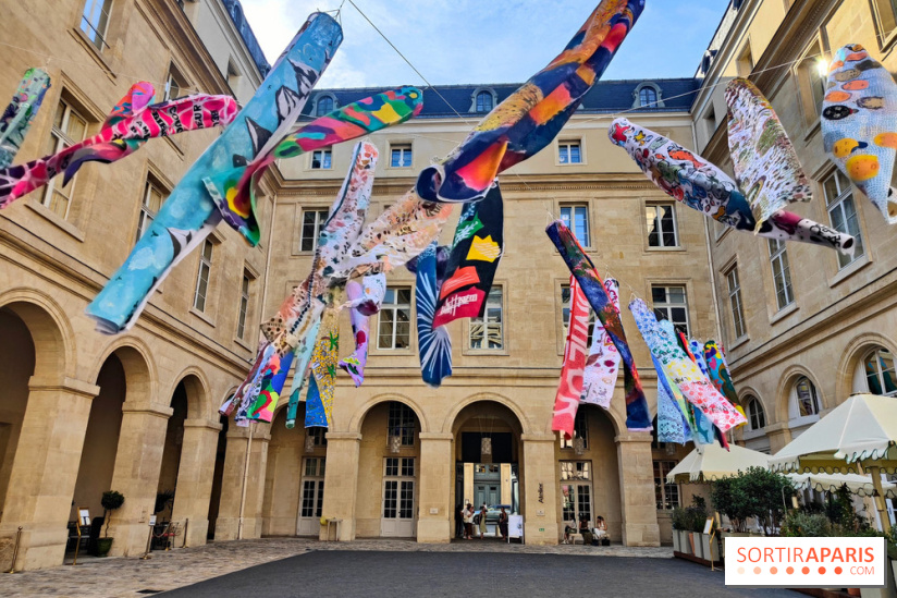 Des Genki-nobori dans le ciel de l'Hôtel de la Marine : une installation colorée à voir gratuitement