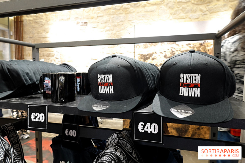Pop-up store System of a Down à Paris - nos photos