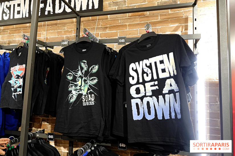 Pop-up store System of a Down à Paris - nos photos