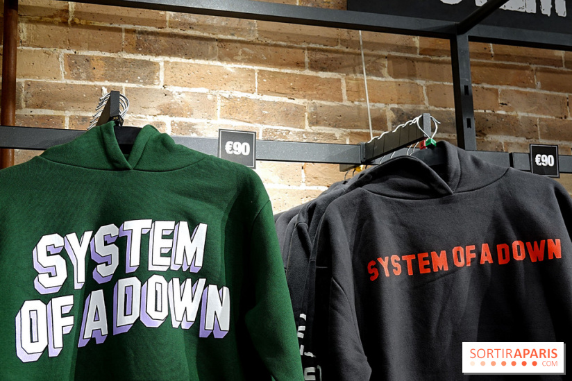 Pop-up store System of a Down à Paris - nos photos