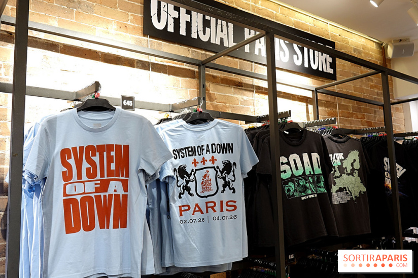 Pop-up store System of a Down à Paris - nos photos
