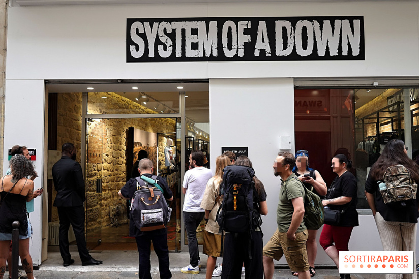 Pop-up store System of a Down à Paris - nos photos