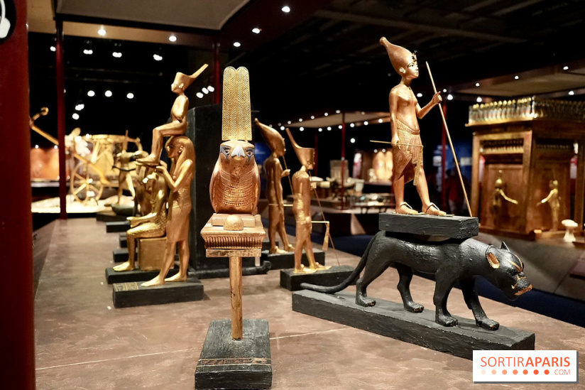 Statues protectrices et gardien noir de Toutânkhamon - Toutankhamon : son tombeau et ses trésors
