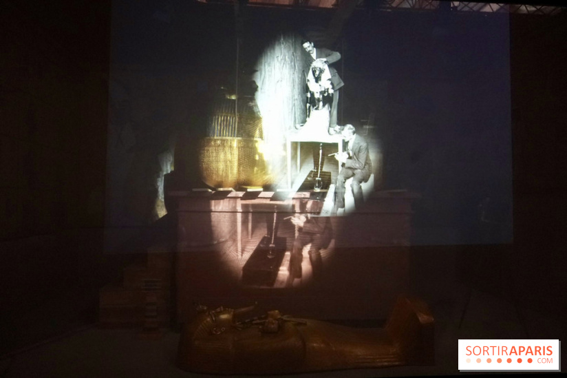 La découverte du tombeau projetée dans l’exposition - Toutankhamon : son tombeau et ses trésors