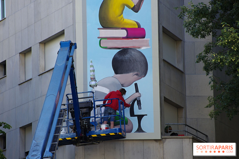 Seth, nos photos de sa nouvelle fresque monumentale à admirer dans le 19e à Paris - Seth 7