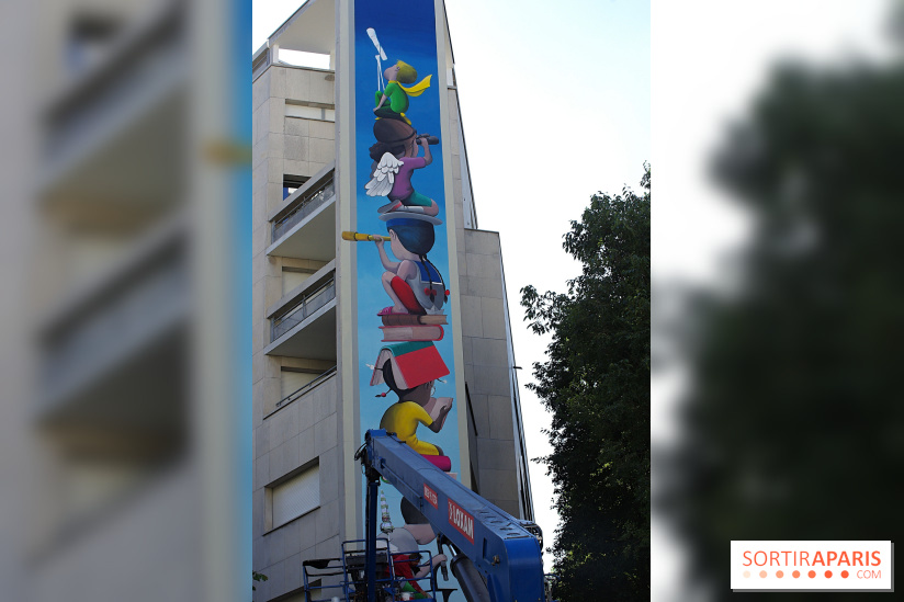 Seth, nos photos de sa nouvelle fresque monumentale à admirer dans le 19e à Paris - Seth 11