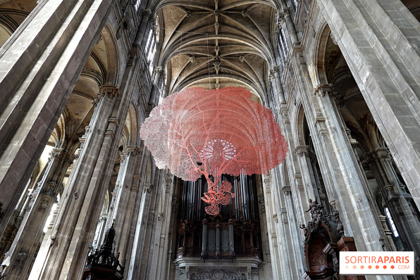 Lydie Arickx : nos photos de son installation à l'église Saint-Eustache